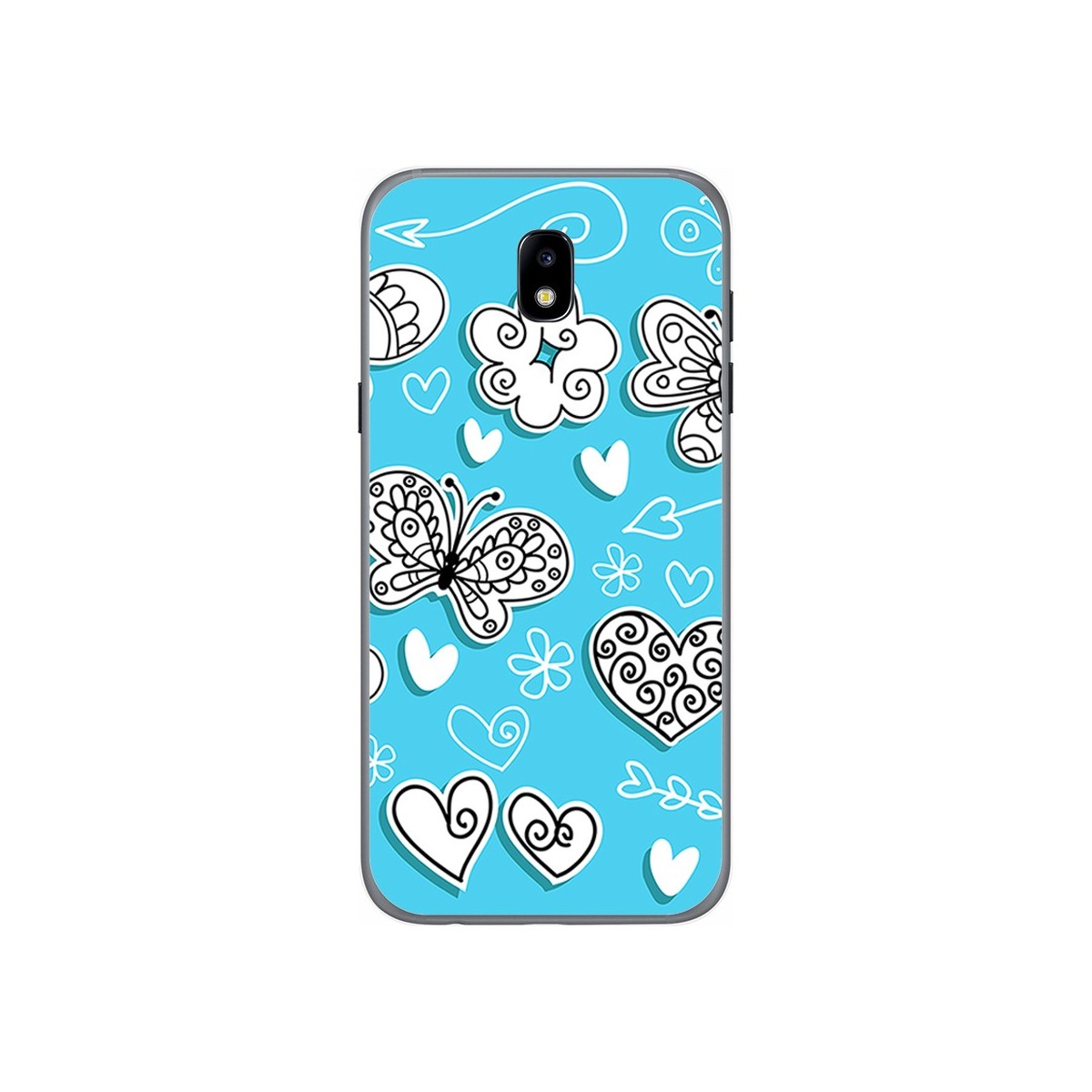Funda Gel Tpu para Samsung Galaxy J5 (2017) Diseño Mariposas Dibujos
