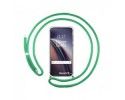 Funda Colgante Transparente para OnePlus Nord CE 5G con Cordon Verde Agua