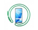 Funda Colgante Transparente para OnePlus Nord N200 5G con Cordon Verde Agua