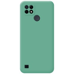 Funda Silicona Líquida Ultra Suave para Realme C21 color Verde 2