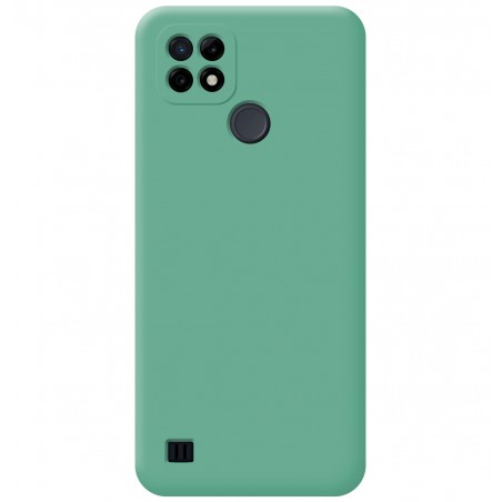 Funda Silicona Líquida Ultra Suave para Realme C21 color Verde