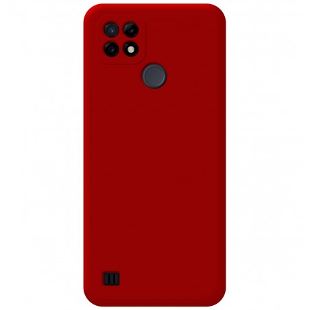 Funda Silicona Líquida Ultra Suave para Realme C21 color Roja