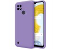 Funda Silicona Líquida Ultra Suave para Realme C21 color Morada