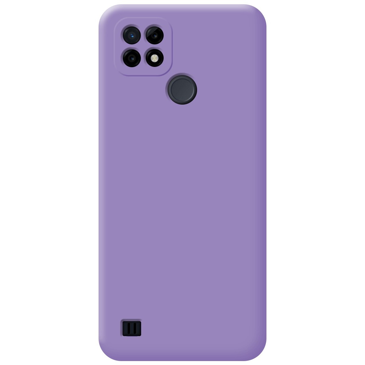 Funda Silicona Líquida Ultra Suave para Realme C21 color Morada