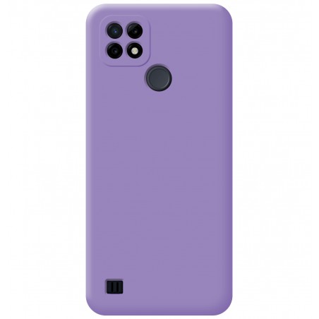 Funda Silicona Líquida Ultra Suave para Realme C21 color Morada