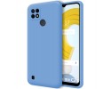 Funda Silicona Líquida Ultra Suave para Realme C21 color Azul