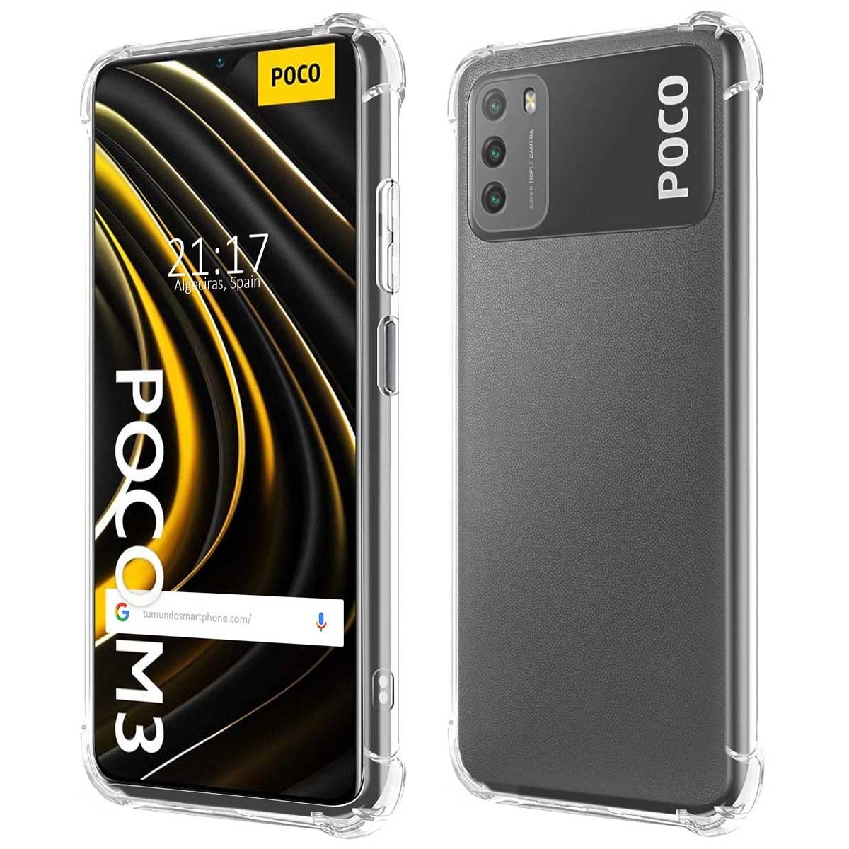 Funda Gel Tpu Antigolpes Transparente para Xiaomi POCO M3