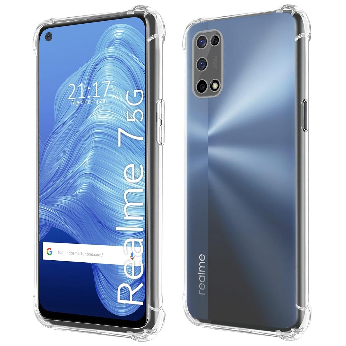 Funda Gel Tpu Antigolpes Transparente para Realme 7 5G