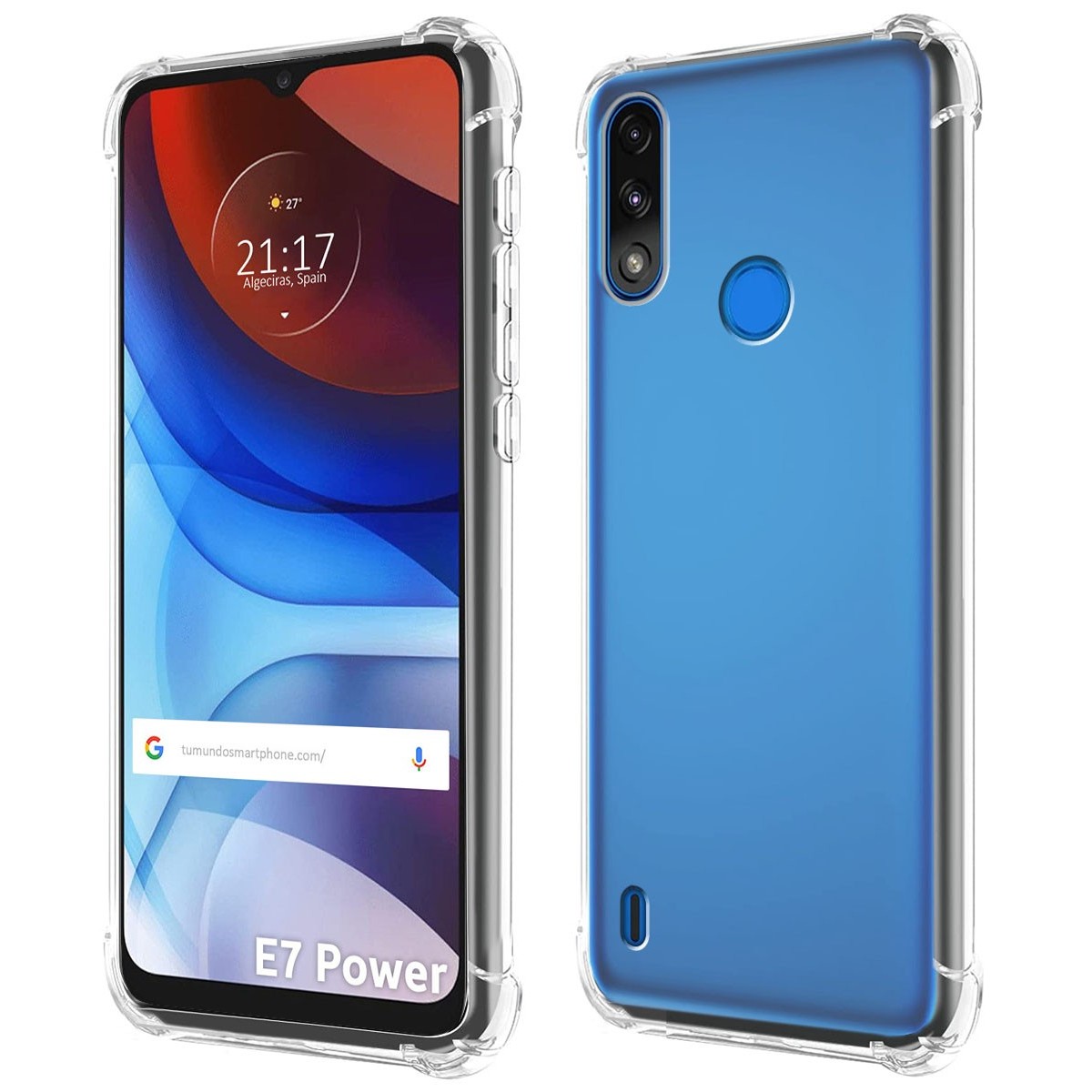 Funda Gel Tpu Antigolpes Transparente para Motorola Moto E7 Power