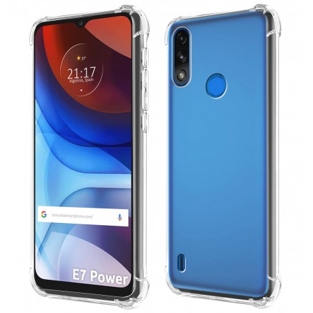 Funda Gel Tpu Antigolpes Transparente para Motorola Moto E7 Power