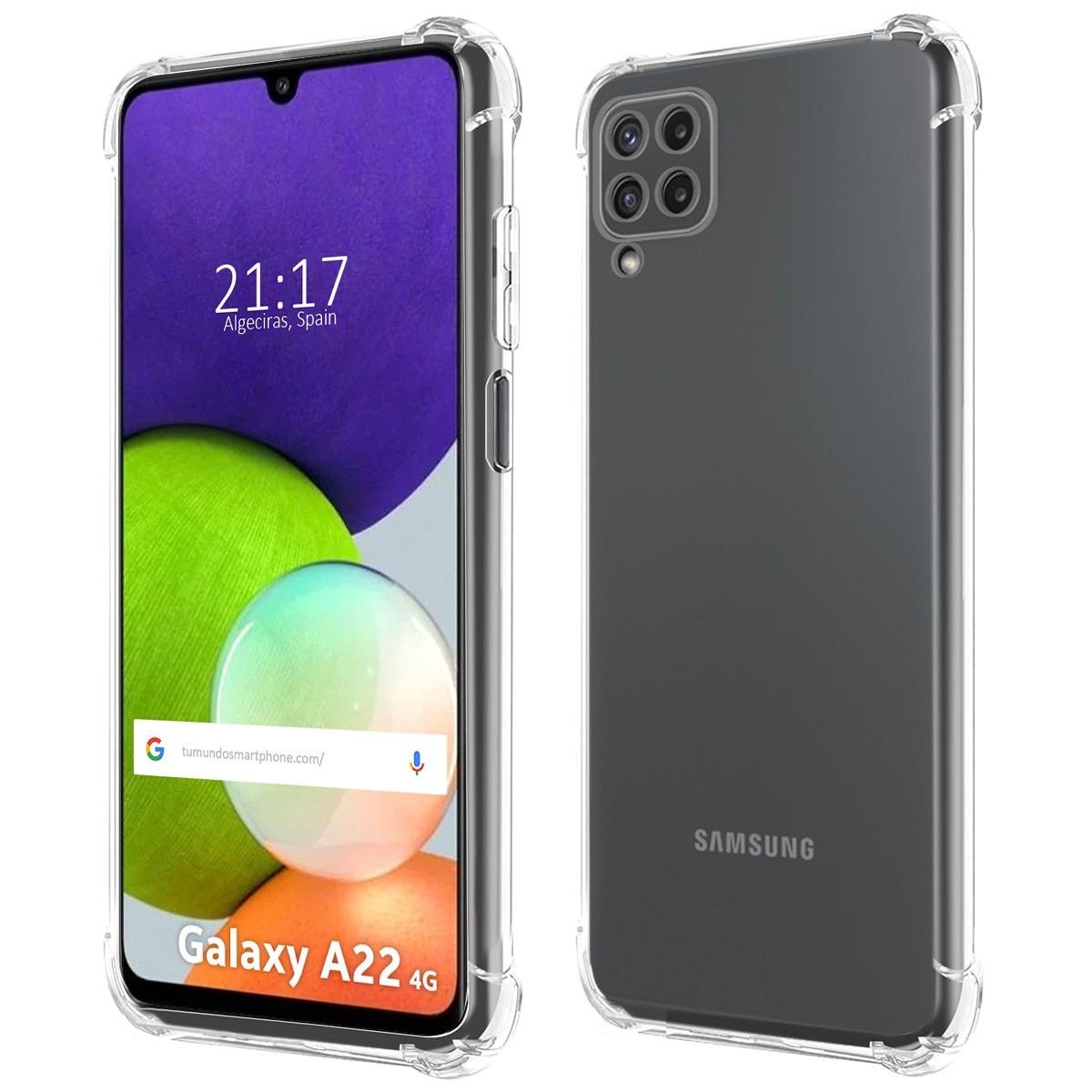 Funda Gel Tpu Antigolpes Transparente para Samsung Galaxy A22 4G / M22
