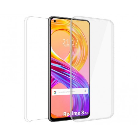 Funda Doble Transparente Pc + Tpu Full Body 360 para Realme 8 4G / 8 Pro