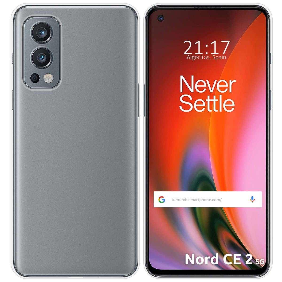 Funda Silicona Gel TPU Transparente para OnePlus Nord 2 5G