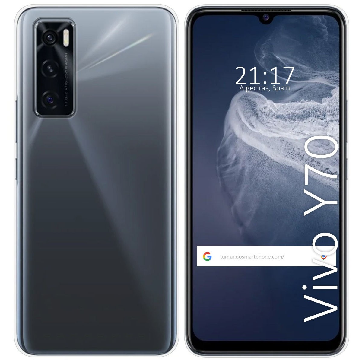 Funda Silicona Gel TPU Transparente para Vivo Y70