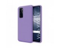 Funda Silicona Líquida Ultra Suave para Vivo Y70 color Morada