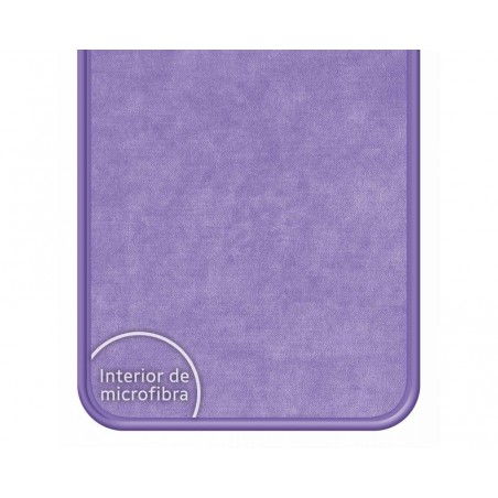Funda Silicona Líquida Ultra Suave para Vivo Y70 color Morada