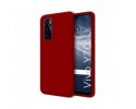 Funda Silicona Líquida Ultra Suave para Vivo Y70 color Roja