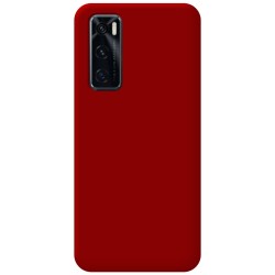 Funda Silicona Líquida Ultra Suave para Vivo Y70 color Roja 2