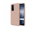 Funda Silicona Líquida Ultra Suave para Vivo Y70 color Rosa