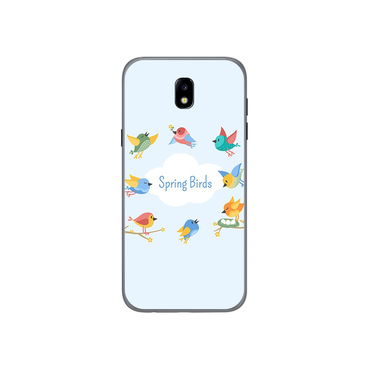 Funda Gel Tpu para Samsung Galaxy J5 (2017) Diseño Spring Birds Dibujos