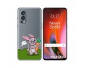 Funda Silicona Transparente para OnePlus Nord 2 5G diseño Conejo Dibujos