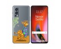 Funda Silicona Transparente para OnePlus Nord 2 5G diseño Jirafa Dibujos