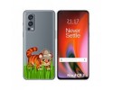 Funda Silicona Transparente para OnePlus Nord 2 5G diseño Tigre Dibujos