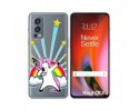 Funda Silicona Transparente para OnePlus Nord 2 5G diseño Unicornio Dibujos