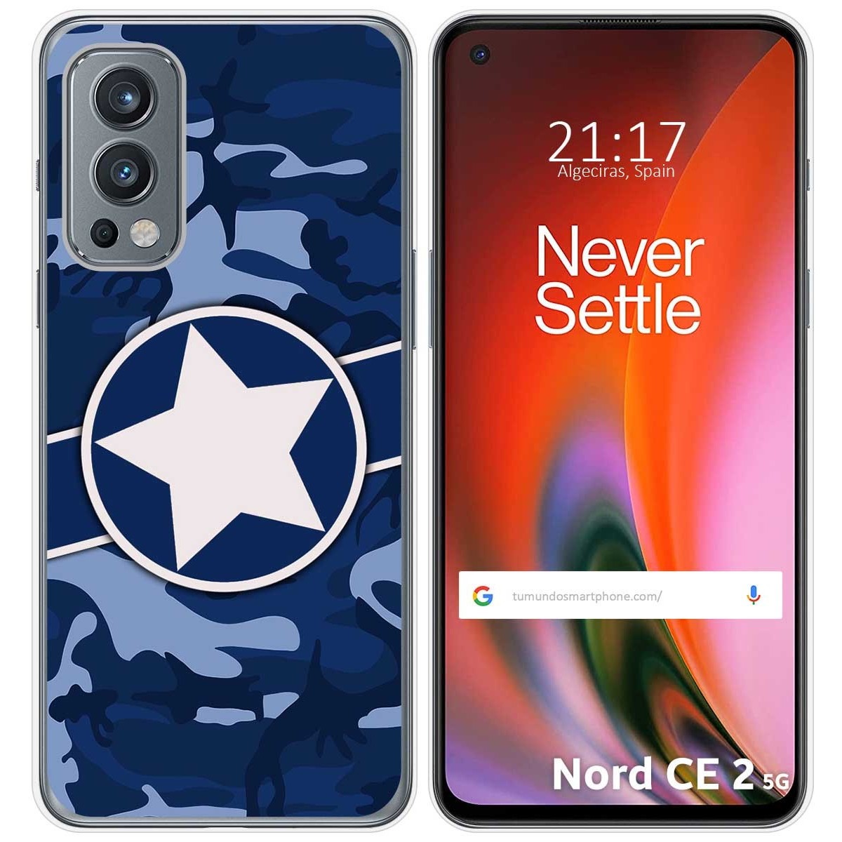 Funda Silicona para OnePlus Nord 2 5G diseño Camuflaje 03 Dibujos