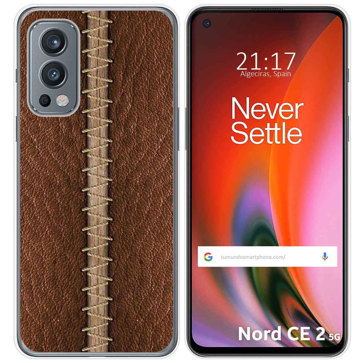 Funda Silicona para OnePlus Nord 2 5G diseño Cuero 01 Dibujos