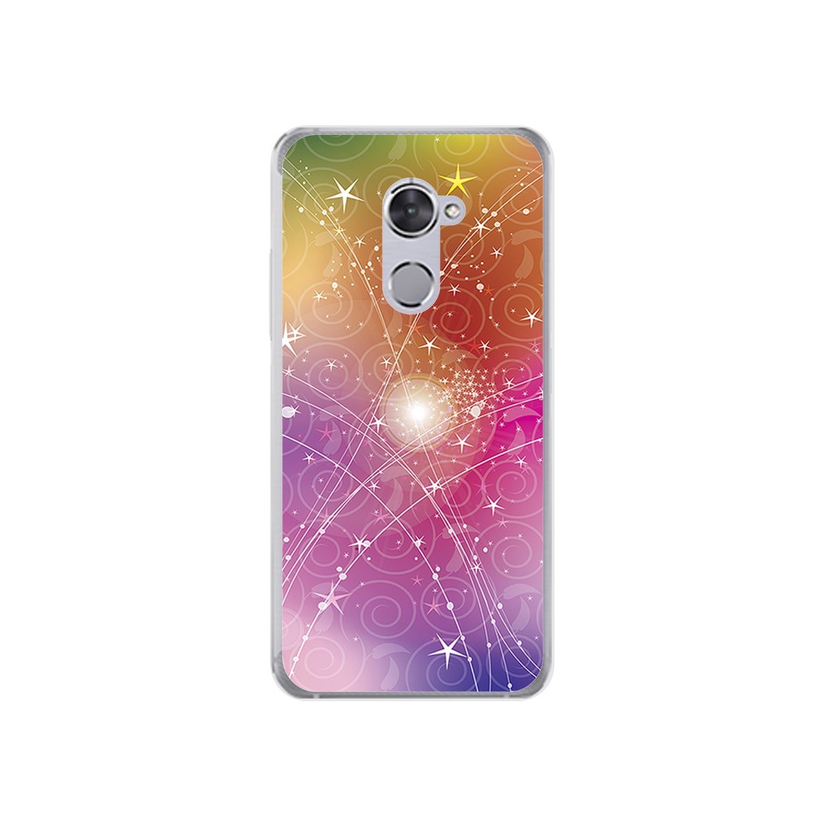 Funda Gel Tpu para Vodafone Smart V8 Diseño Abstracto Dibujos