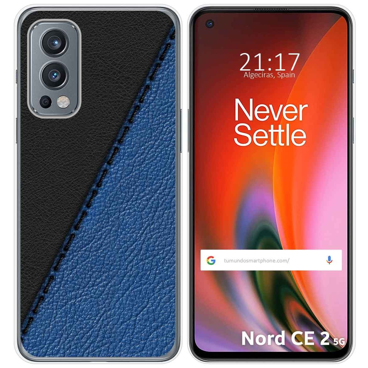 Funda Silicona para OnePlus Nord 2 5G diseño Cuero 02 Dibujos