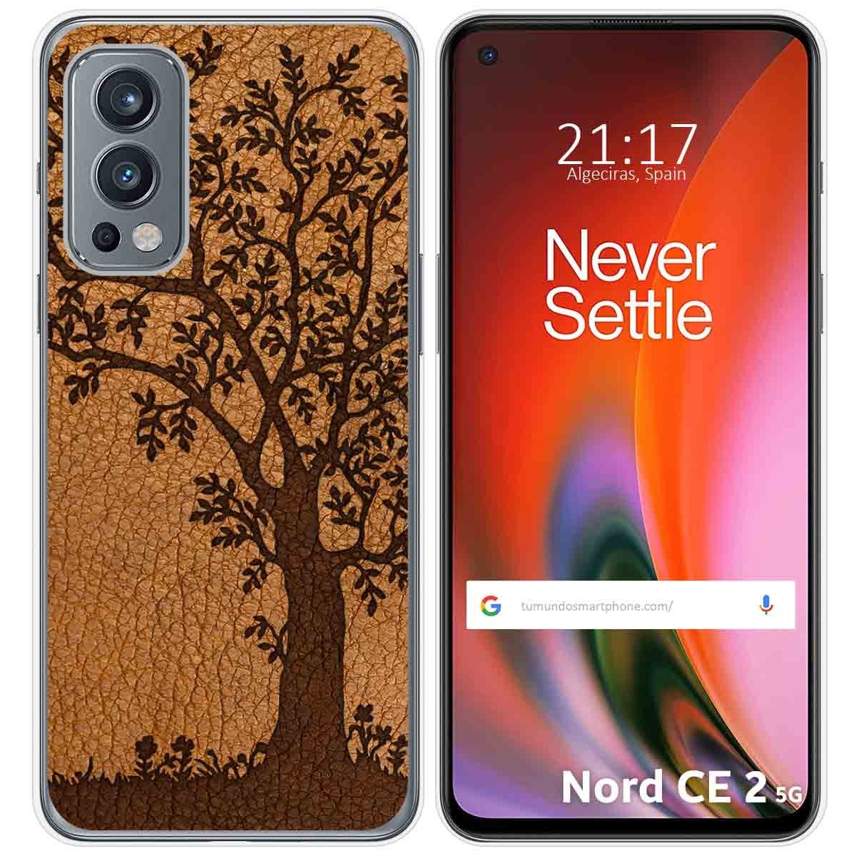 Funda Silicona para OnePlus Nord 2 5G diseño Cuero 03 Dibujos