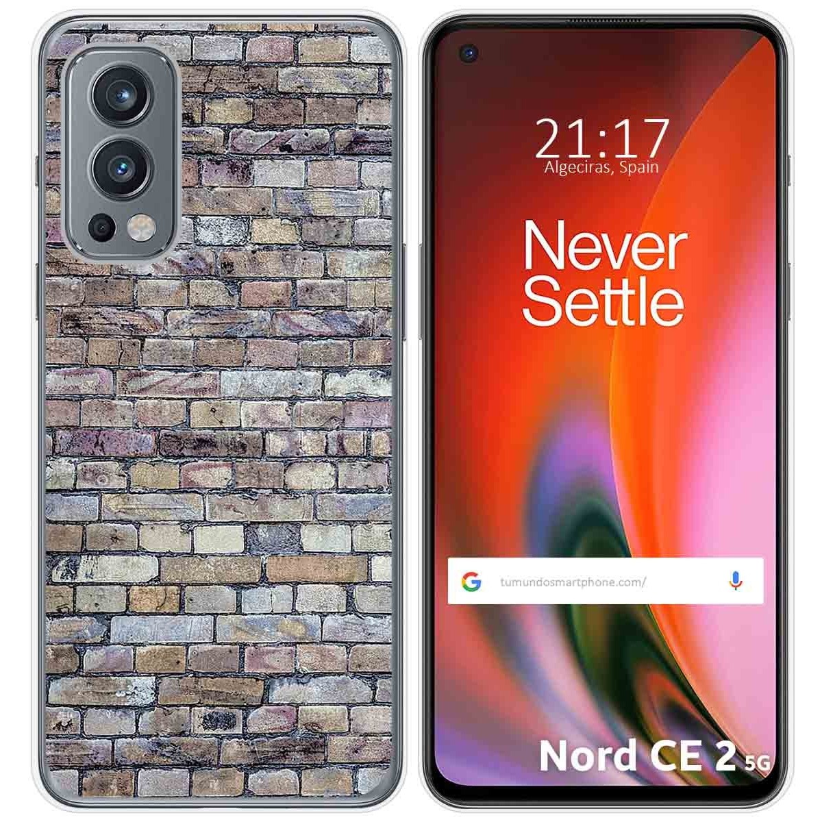 Funda Silicona para OnePlus Nord 2 5G diseño Ladrillo 02 Dibujos