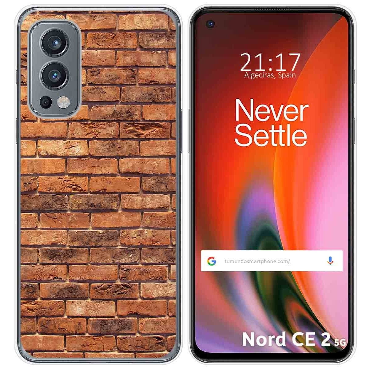 Funda Silicona para OnePlus Nord 2 5G diseño Ladrillo 04 Dibujos