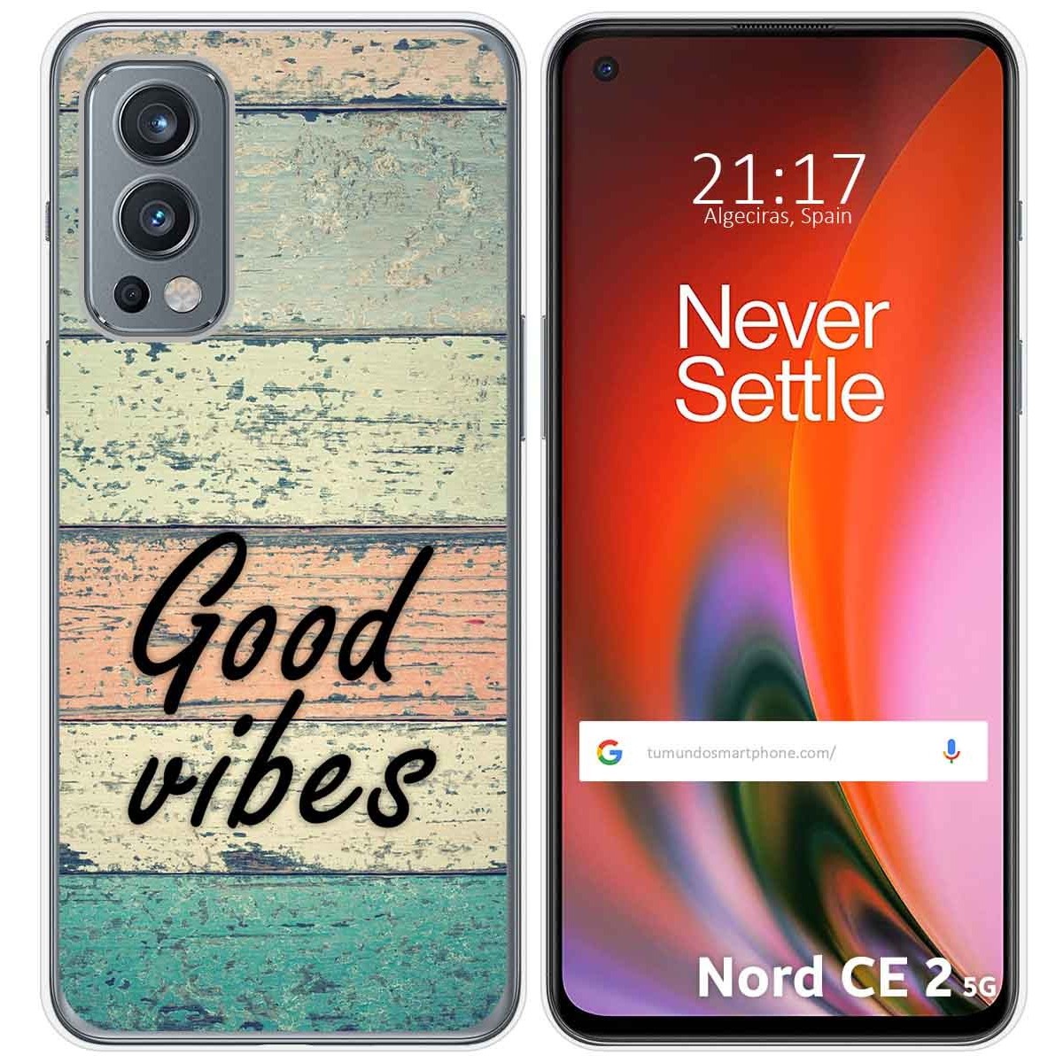 Funda Silicona para OnePlus Nord 2 5G diseño Madera 01 Dibujos