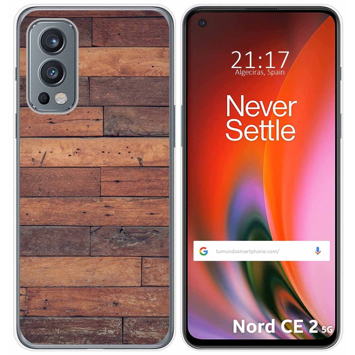 Funda Silicona para OnePlus Nord 2 5G diseño Madera 03 Dibujos