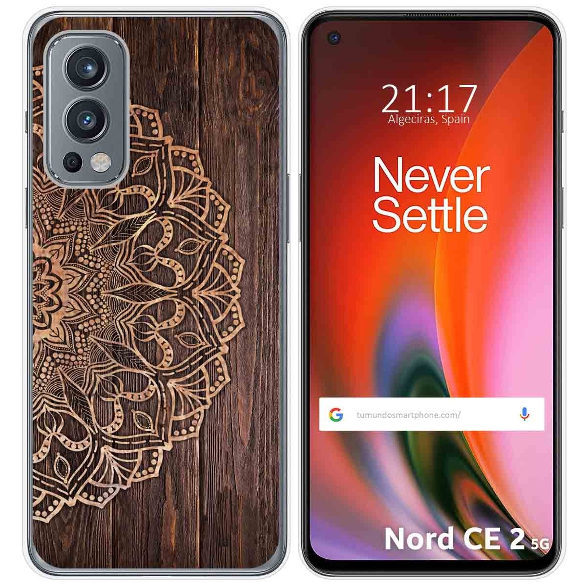 Funda Silicona para OnePlus Nord 2 5G diseño Madera 06 Dibujos