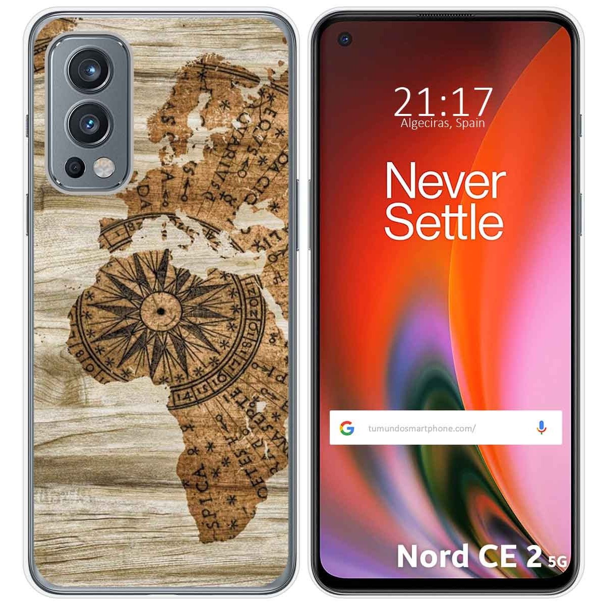 Funda Silicona para OnePlus Nord 2 5G diseño Madera 07 Dibujos