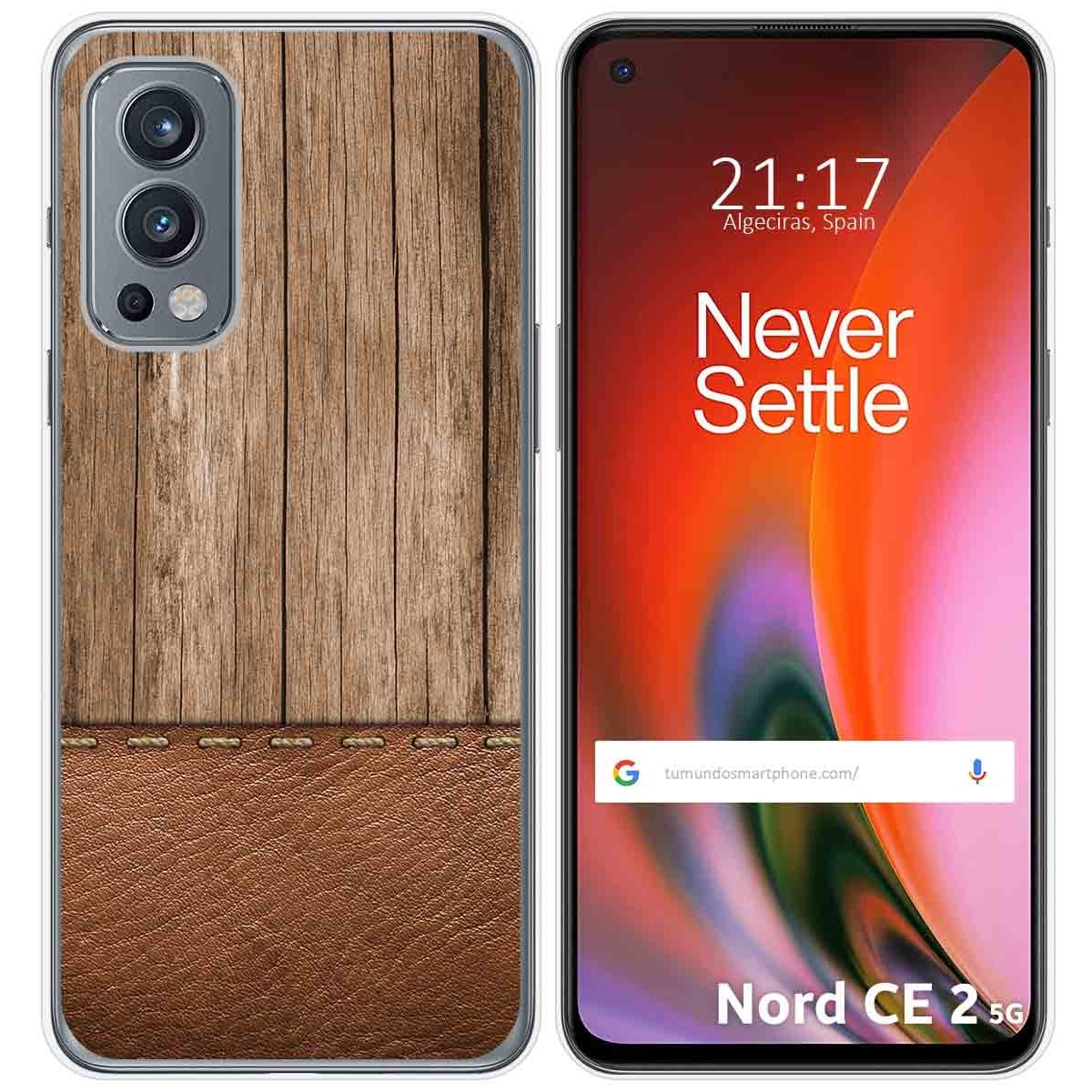 Funda Silicona para OnePlus Nord 2 5G diseño Madera 09 Dibujos