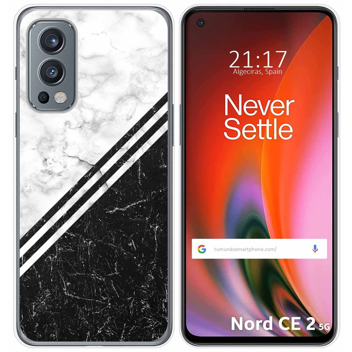 Funda Silicona para OnePlus Nord 2 5G diseño Mármol 01 Dibujos