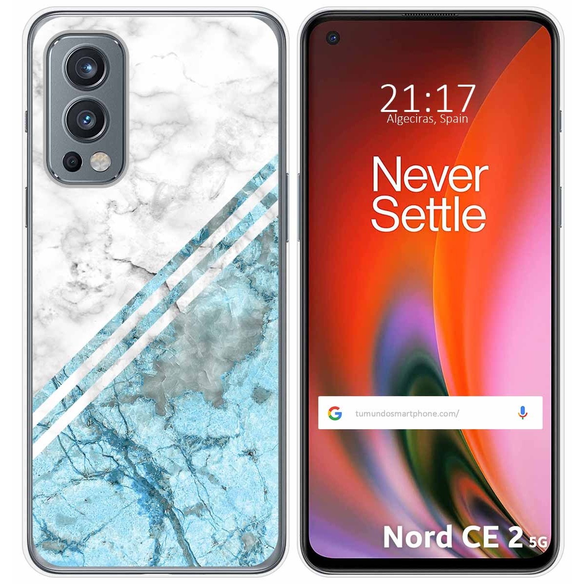 Funda Silicona para OnePlus Nord 2 5G diseño Mármol 02 Dibujos