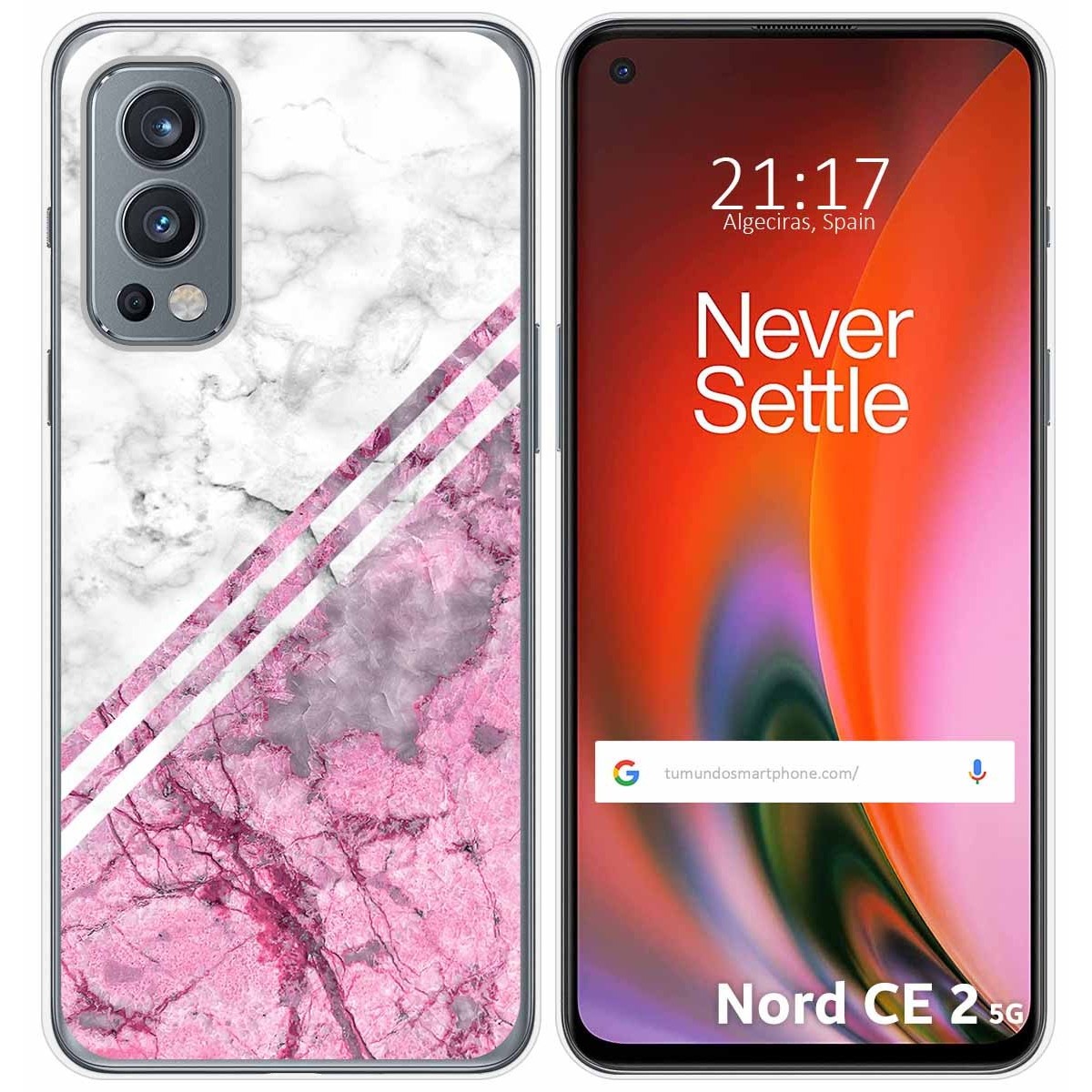 Funda Silicona para OnePlus Nord 2 5G diseño Mármol 03 Dibujos