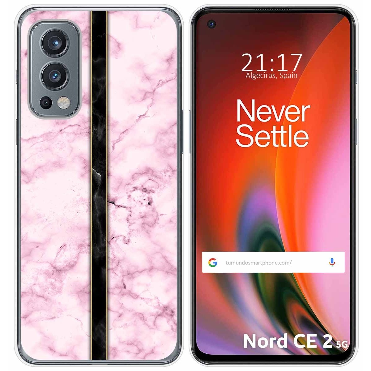 Funda Silicona para OnePlus Nord 2 5G diseño Mármol 04 Dibujos