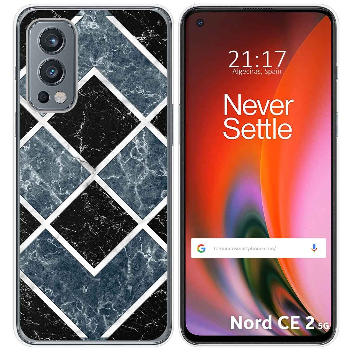 Funda Silicona para OnePlus Nord 2 5G diseño Mármol 06 Dibujos