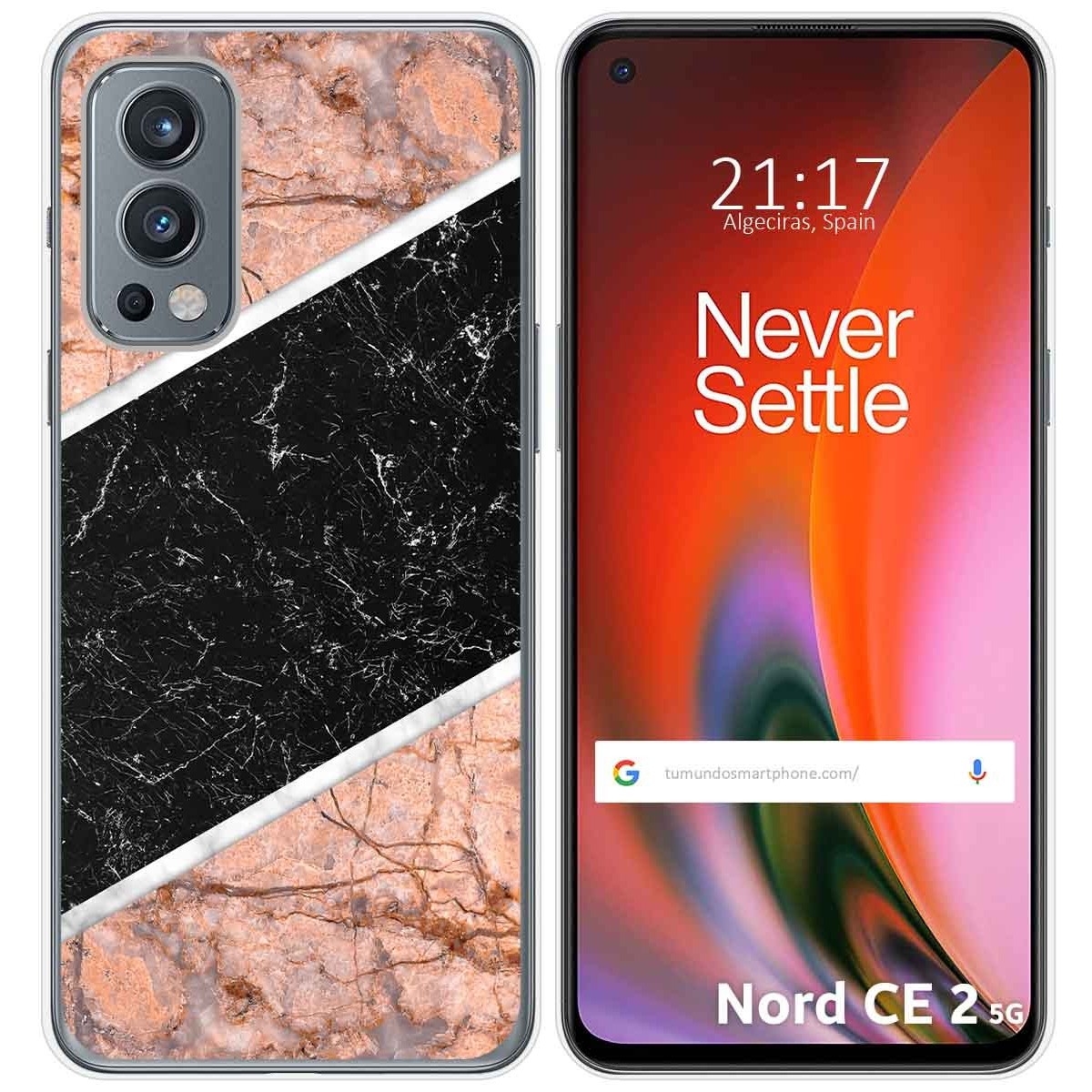 Funda Silicona para OnePlus Nord 2 5G diseño Mármol 07 Dibujos