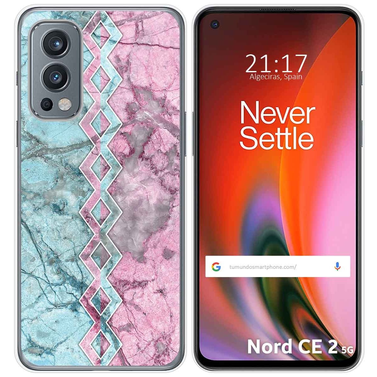Funda Silicona para OnePlus Nord 2 5G diseño Mármol 08 Dibujos