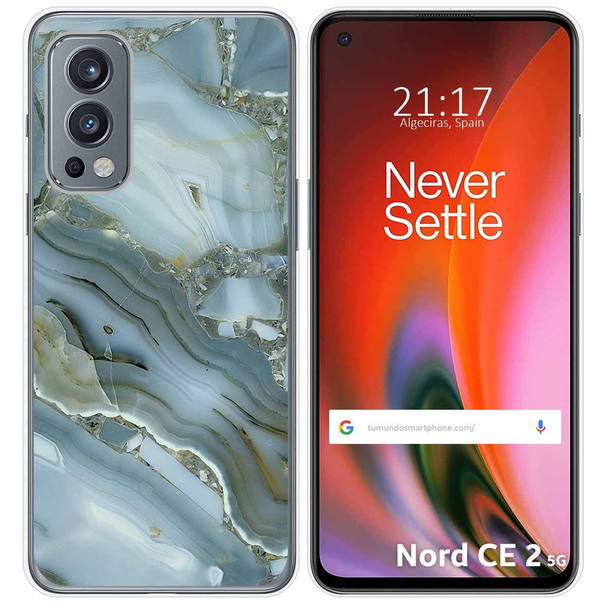 Funda Silicona para OnePlus Nord 2 5G diseño Mármol 09 Dibujos