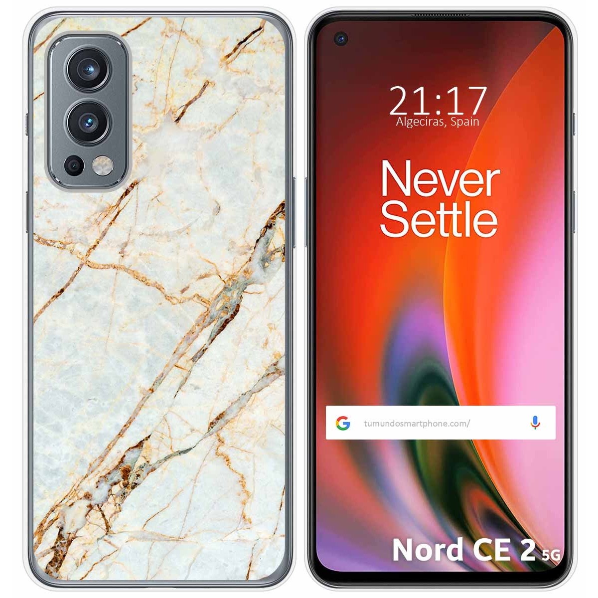 Funda Silicona para OnePlus Nord 2 5G diseño Mármol 13 Dibujos
