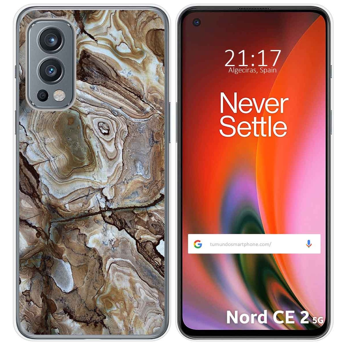 Funda Silicona para OnePlus Nord 2 5G diseño Mármol 14 Dibujos